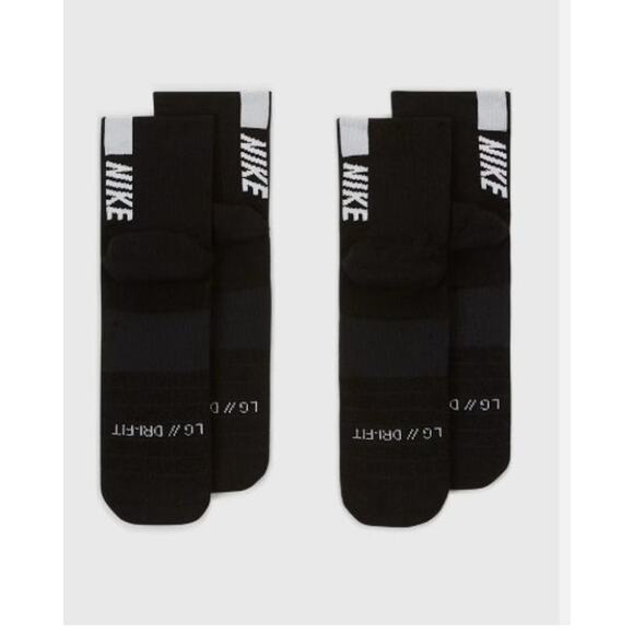 New NWT Nike Multiplier Running Ankle Socks 2-Pack Women's 6-10 Men's 6-8 - Picture 3 of 7